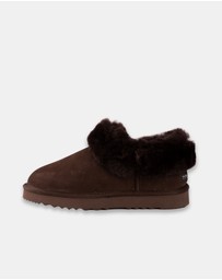 AusWooli Ugg Boots - Coogee Sheepskin Wool Ankle Slippers