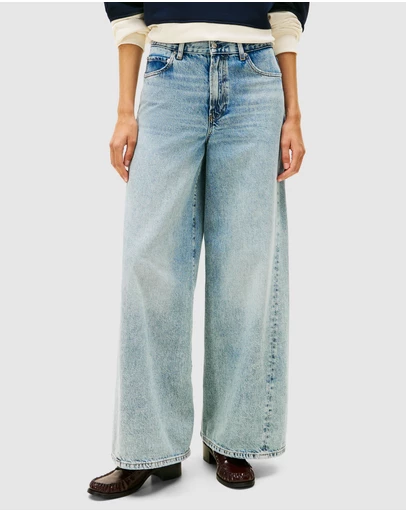 Tommy Hilfiger - Twist '70s High Rise Wide Leg Jeans