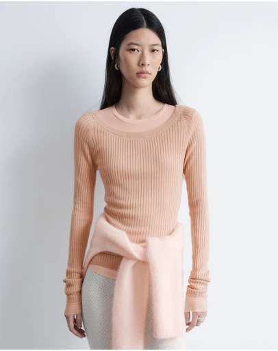 & Other Stories - Boat-Neck Rib-Knit Top