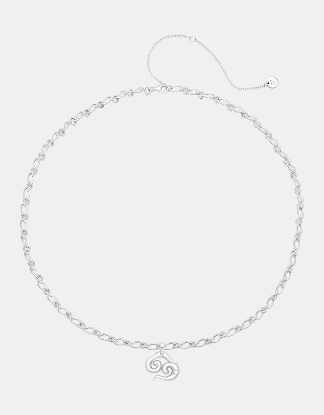 Graedance - Cancer Moonstone Pendant on Eclipse Necklace