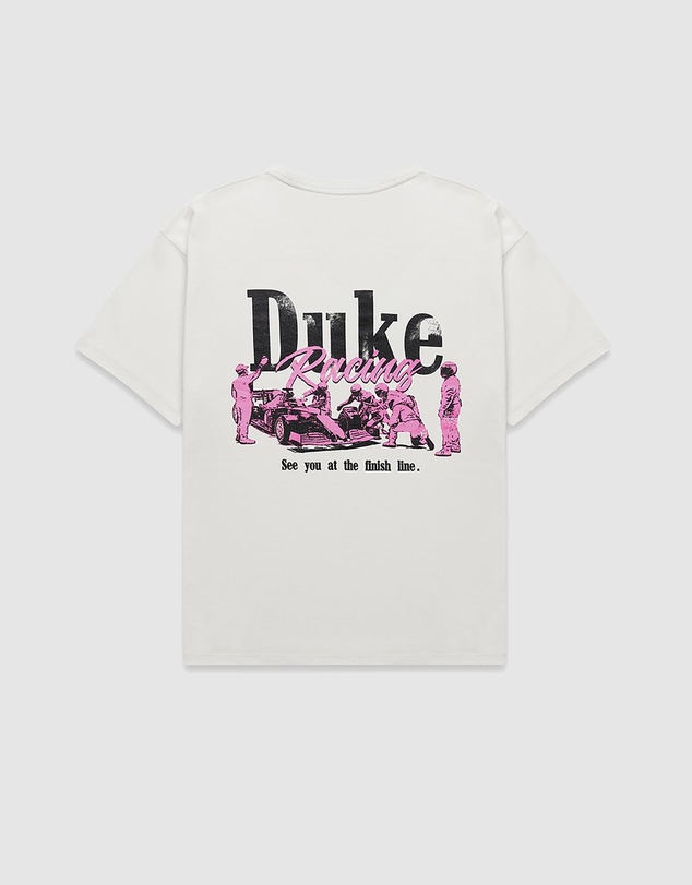 Duke + Dexter - Alpine Formula One Team Pit Stop Vintage White T-Shirt