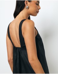 AERE - Kilah Linen Mini Dress