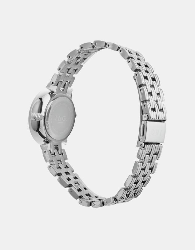 Jag - Iluka Womens White MOP Dial 30mm Silver Watch