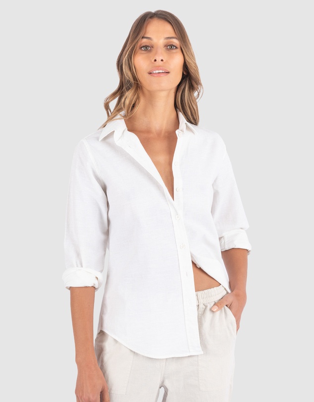 CAMIXA - Essy White Linen Shirt