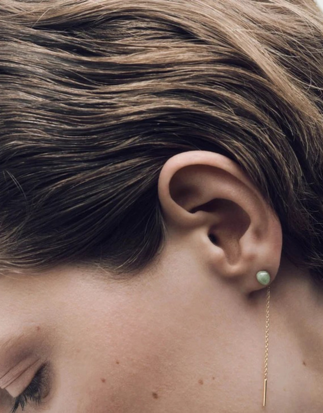 PDPAOLA - Lyra Earrings Green Aventurine