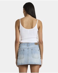 RVCA - Womens Denim Mini Skirt