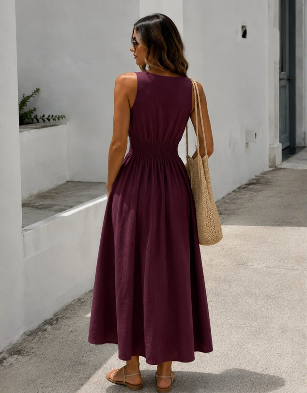 Esther & Co - Kirah Dress - Plum