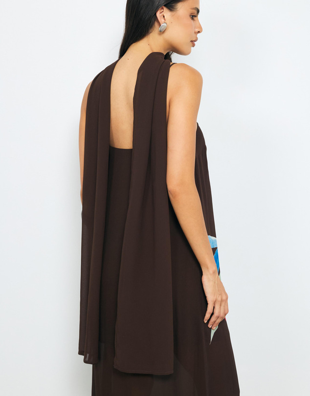 AERE - Isla Scarf Maxi Dress