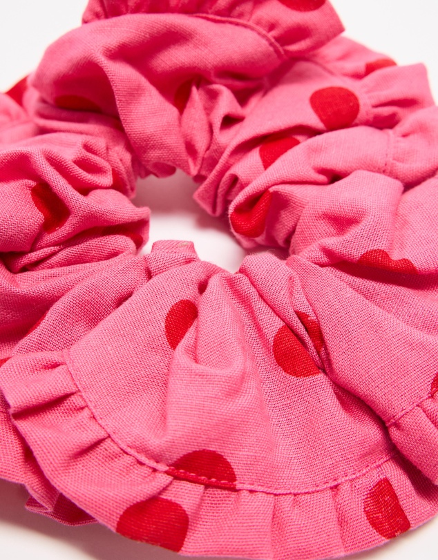 Damson Madder - Frill Edge Scrunchie