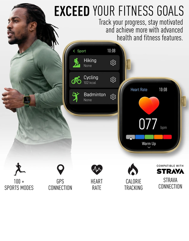 Reflex Active - Reflex Active SERIES Spectra AMOLED Smart Watch Green
