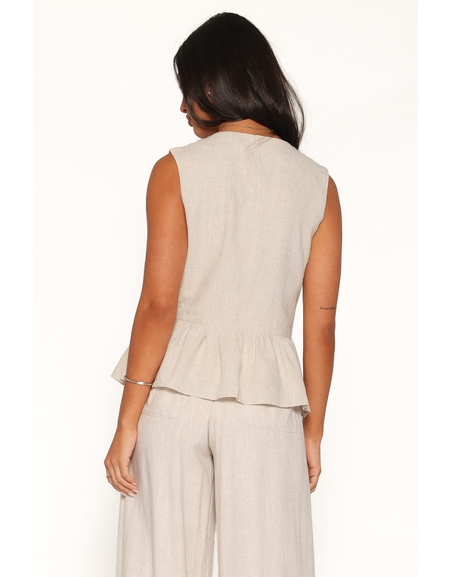 Petal & Pup - Vienna Vest Top - Oatmeal