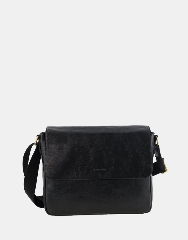 Pierre Cardin - Pierre Cardin Men's Leather Classic Messenger/Computer Bag