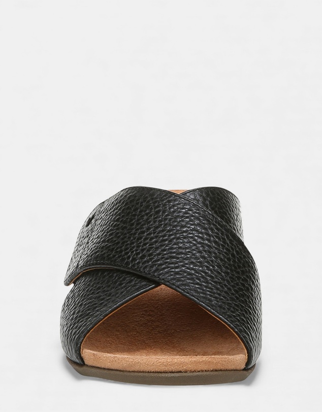 Vionic - Leticia Wedge Sandal - Black Leather