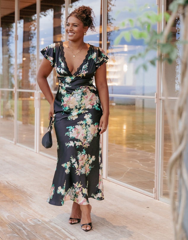 Petal & Pup - Arella Maxi Dress - Black Floral