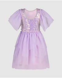 Fleur Harris - 'The Magic Faraway Tree' Sequin Fairy Dress in Lilac