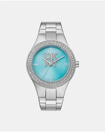 DKNY - Evening Parsons Glitz Silver Stainless Steel 38mm Watch