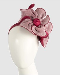 Max Alexander - Pink and Wine Racing Fascinator