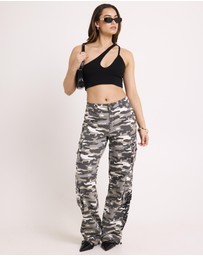 Neon Hart - Camo Cargo Pants