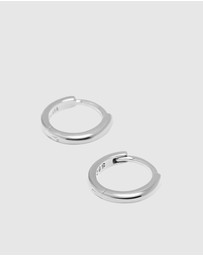 Nialaya Jewellery - Sterling Silver Hoop Earrings