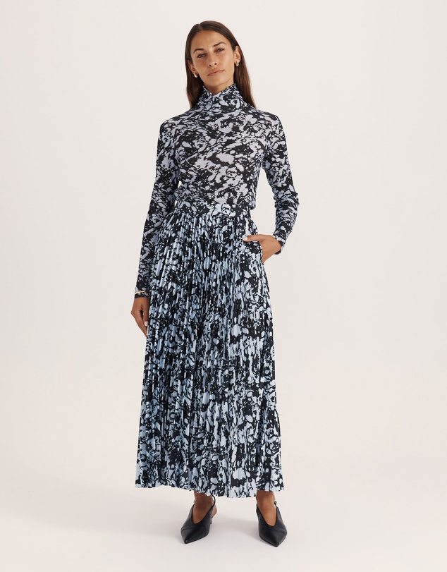 SABA - Truffle Pleated Midi Skirt