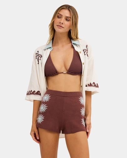 Billabong - Womens Sun Shadow Elastic Waist Shorts