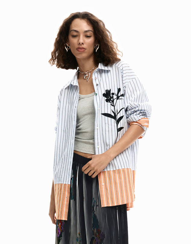 Desigual - Long striped shirt