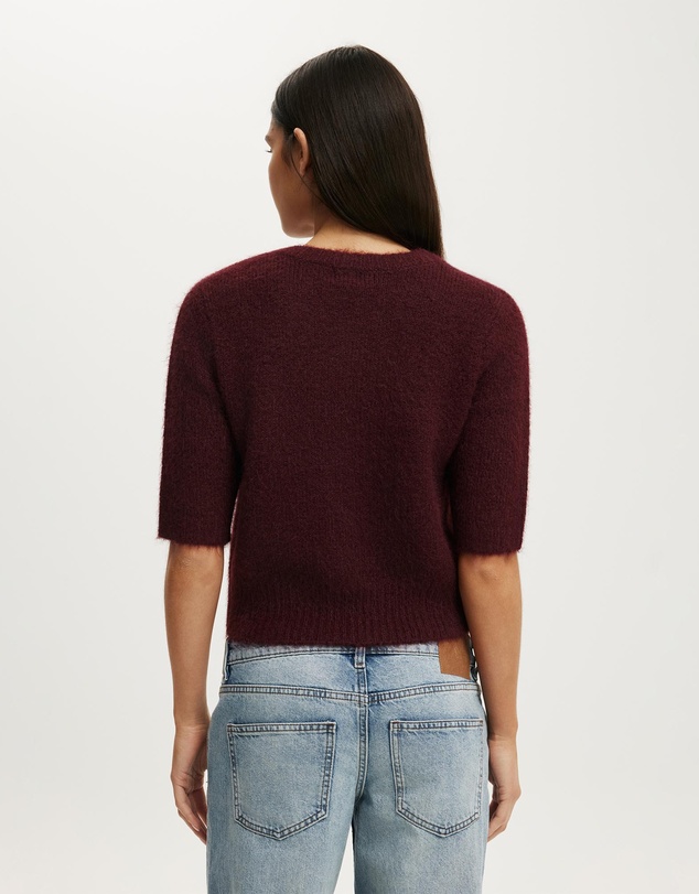 Cotton On - Short Sleeve Fluffy Cardi