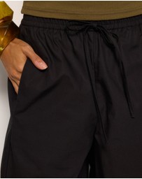 AERE - Ember Cotton Elasticated Barrel Leg Pants