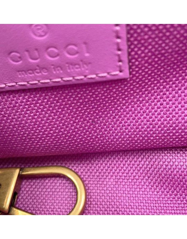 Pre-Loved by Azura Reborn - Pre-Loved Super Mini GG Marmont Matelasse Canvas Flap Crossbody