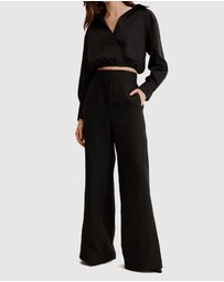 Country Road - Organically Grown Linen Wide Leg Pant