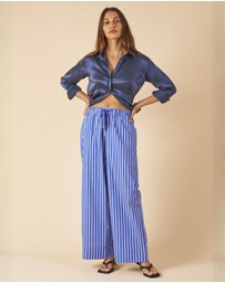 CAMIXA - Palazzo Wide Leg Striped Pants