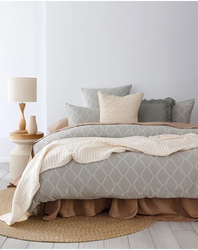 Bambury - Elmer Textured Cotton Quilt Cover Set
