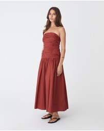 Forcast - Cathy Cotton Modal Midi Dress