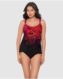 Miraclesuit Swimwear  - Petali Rosa Dazzle Underwired Draped Tankini Top