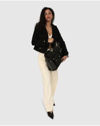 Belle & Bloom - Better Off Military Peacoat - Black