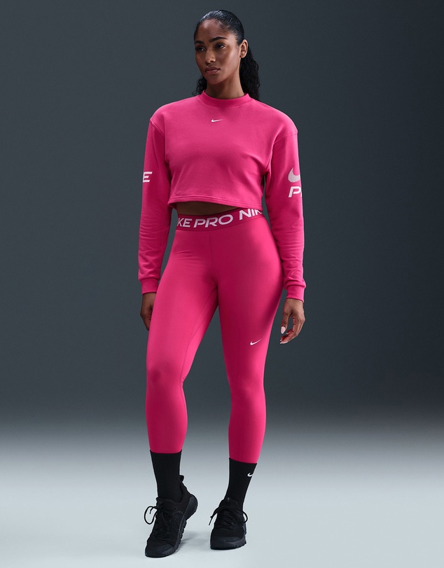 Nike - Pro Dri-FIT Loose Crew-Neck French Terry Sweatshirt