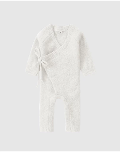 Susukoshi - Boucle Baby Kimono Overall Suit