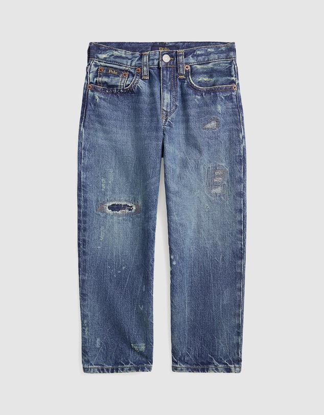 Polo Ralph Lauren - Lynwood Relaxed Fit Distressed Jeans - ICONIC EXCLUSIVE - Kids