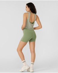 Lorna Jane - Lotus No Chafe Phone Pocket 12cm Bike Shorts