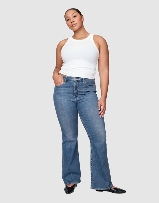 GAP - 70s Flare HR Med Heron Jeans