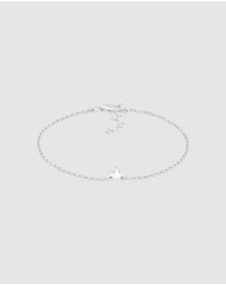 Elli Jewelry - Bracelet Chain Astro Star Pendant Basic in 925 Sterling Silver