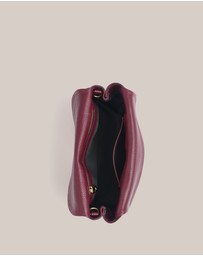 VESTIRSI - Sloane Bordeaux Leather Convertible Clutch