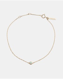 Kirstin Ash - Petite Birthstone Bracelet March Aquamarine