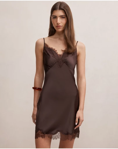 Forever New - Frannie Lace Trim Mini Dress