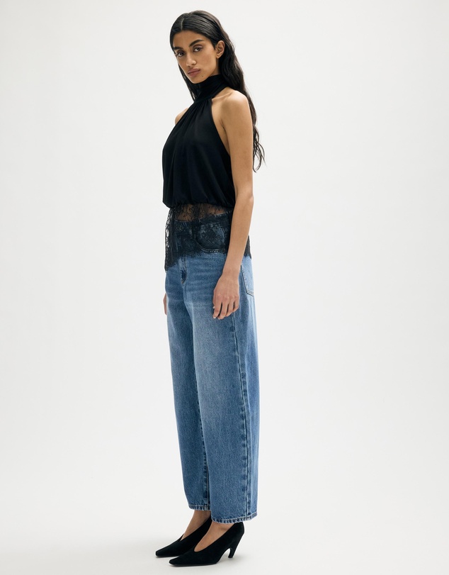 Minima Esenciales - Quentin Mid Rise Barrel Leg Jeans