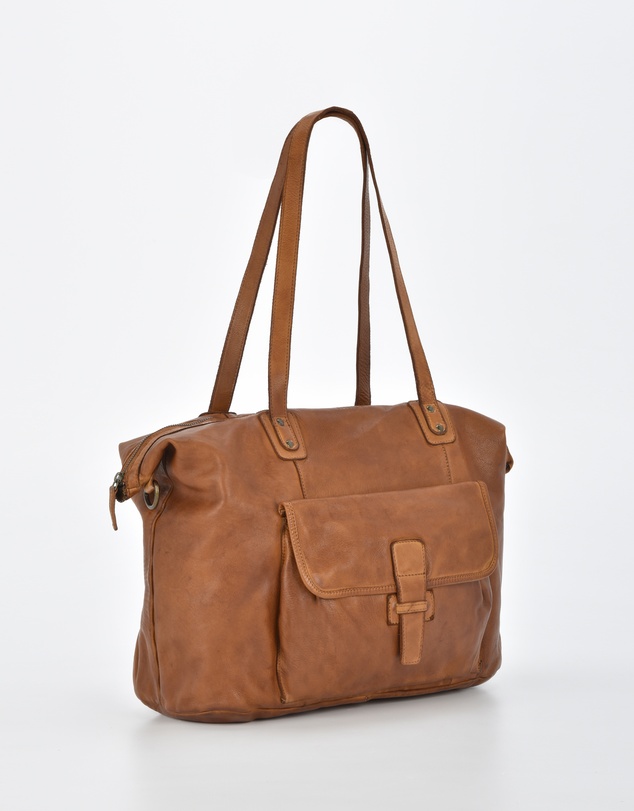 Cobb & Co - Rochester Washed Leather Weekender Bag
