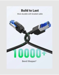 Ugreen - UGREEN 2m Cat8 LAN CableNetwork Cable Black