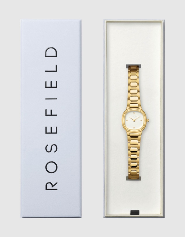 Rosefield - Gaia XS Creme Gold-Tone Bracelet Watch