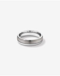 Michael Hill - 6mm Polished and Brushed Tungsten Wedding Band