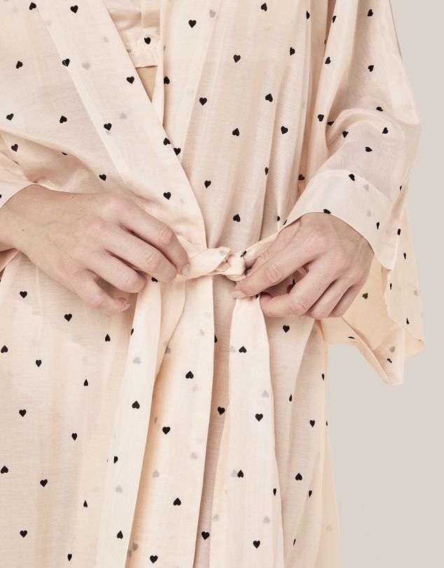 Papinelle - Hearts Maxi Kimono Robe
